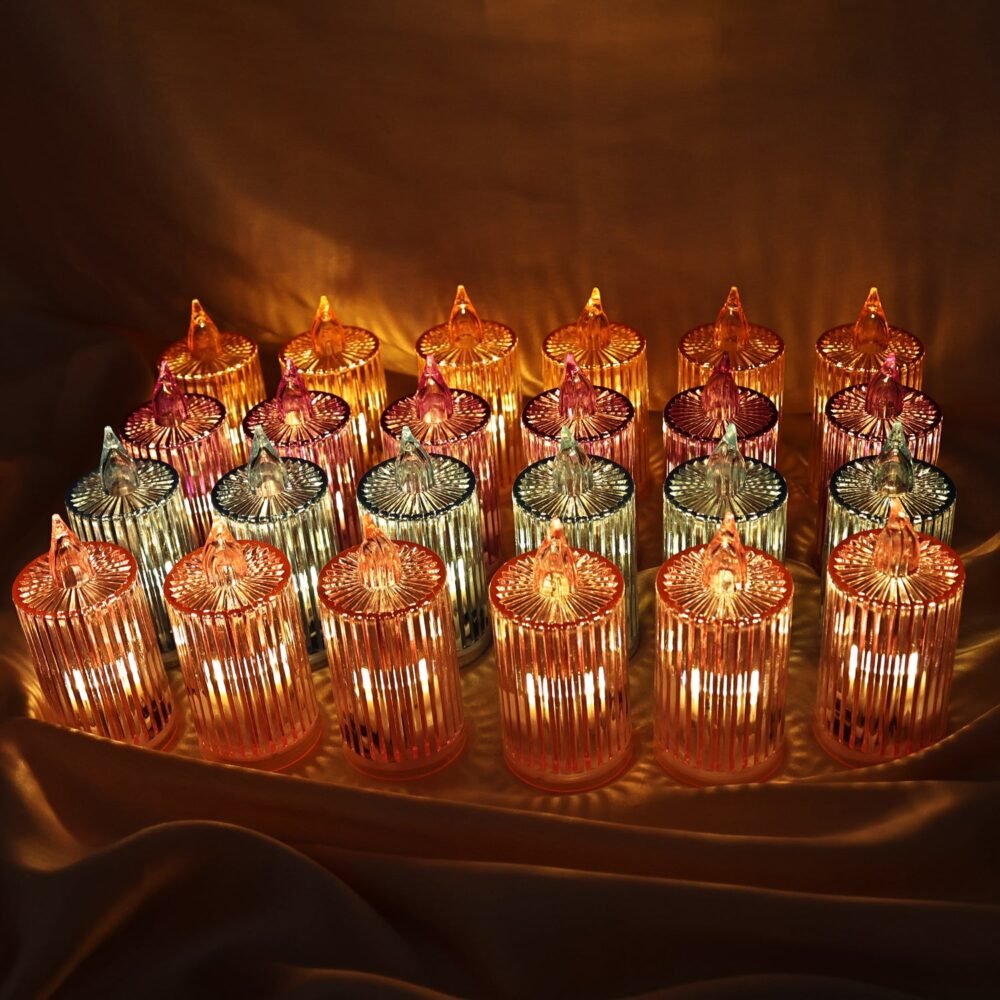 LED-candles-light-07.jpg LED Flameless Candle Light Set – 24 Pc Decorative Ambiance
