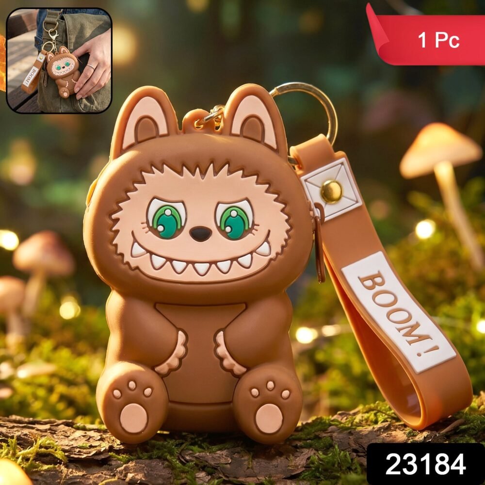 Labubu-Boom-Coin_2_-9.jpg Mini Silicone Pouch Keychain – Cute Cartoon Style for Daily Use