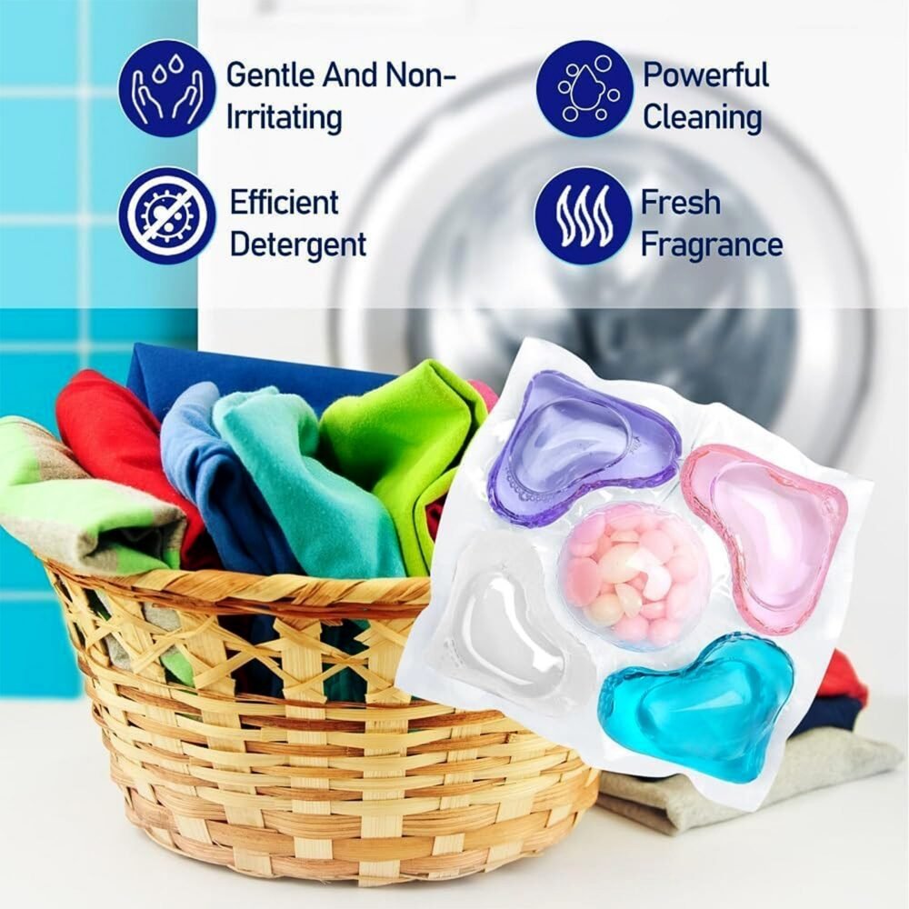 Laundry Detergent Pods – Multi-Action 10-Piece Pack for Superior Cleaning