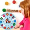 Learning-Wooden-Clock-04_cd2c82ac-bcc4-493a-9c03-671bf963d805.jpg Wooden Educational Learning Clock Toy – Movable Hands & Shape Blocks