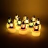 LED Decorative Candle Lamps – Set of 12 Multicolor Flameless Lights