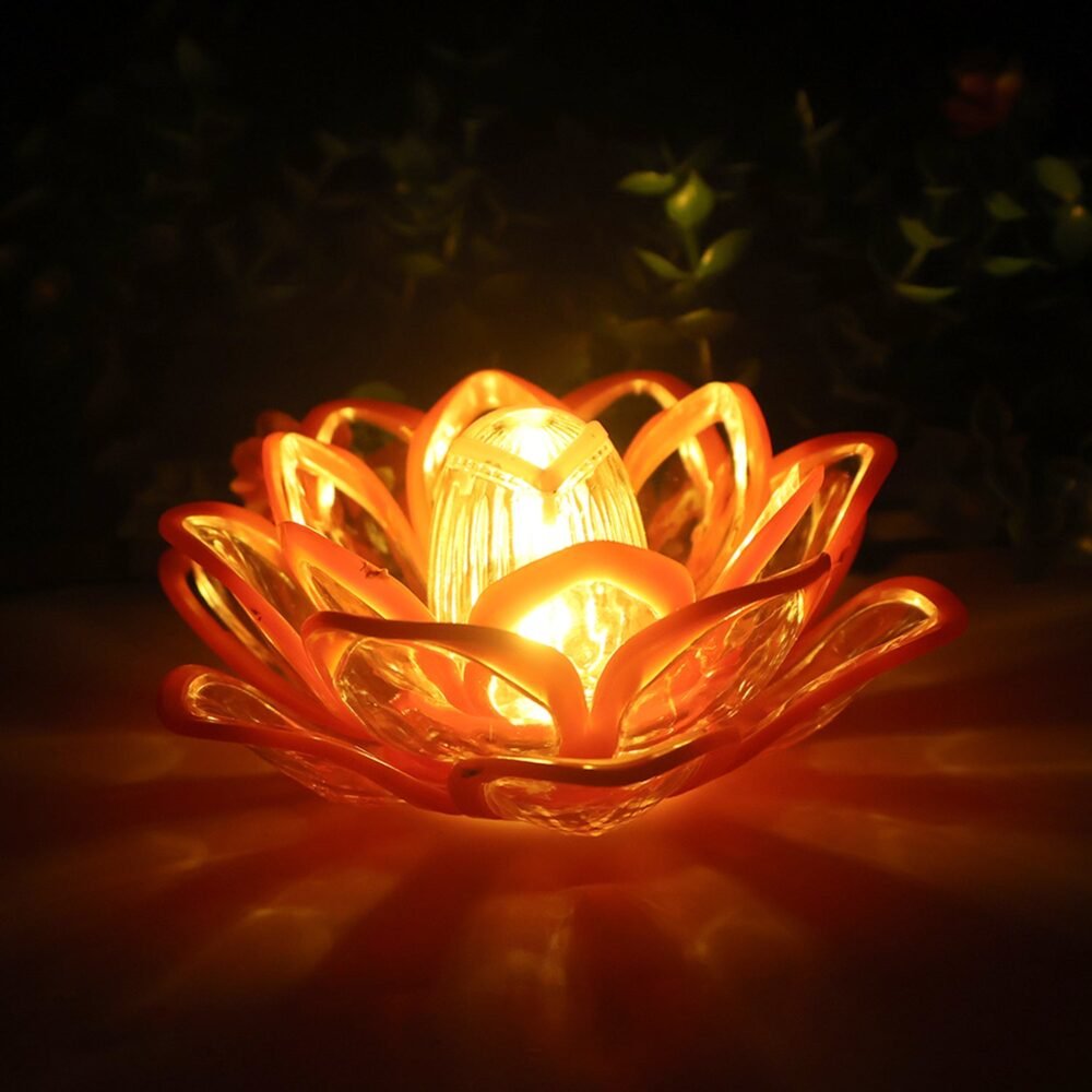 Led-Lotus-Lamp-02.jpg Lotus Shaped LED Flameless Candles – Set of 6 Decorative Lights