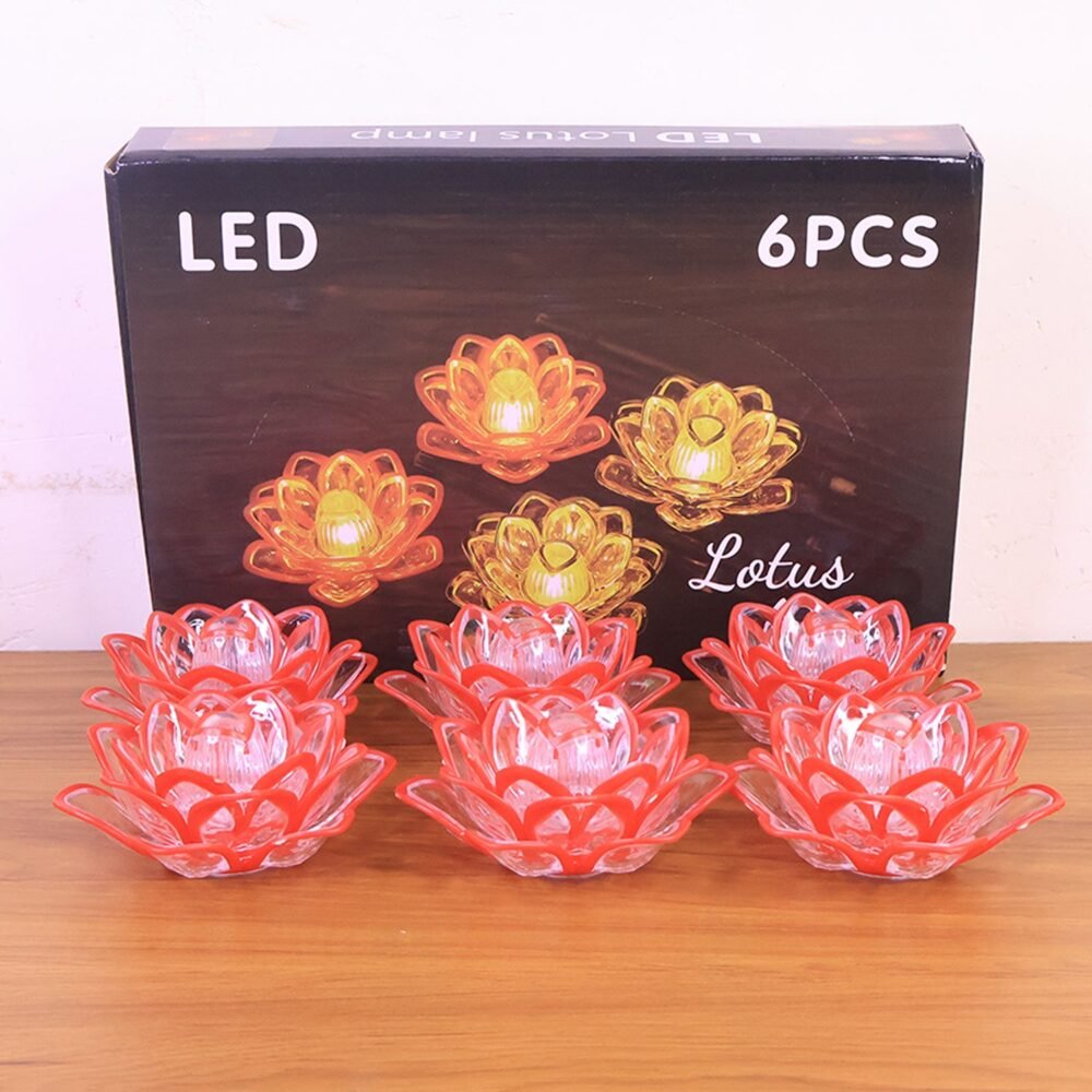 Led-Lotus-Lamp-08.jpg Lotus Shaped LED Flameless Candles – Set of 6 Decorative Lights