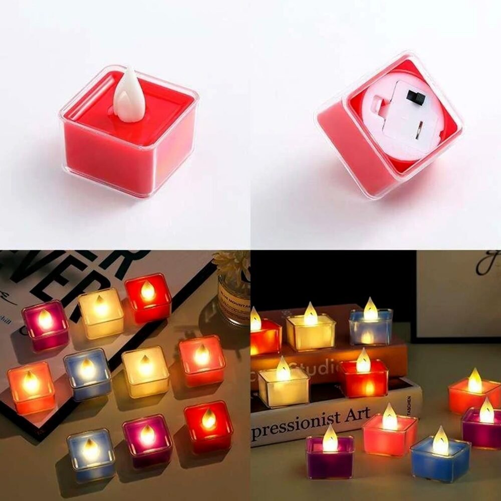 Led-Tealidht-Candle-04.jpg LED Tealight Candles – Set of 24 Multi-Color Flameless Lights