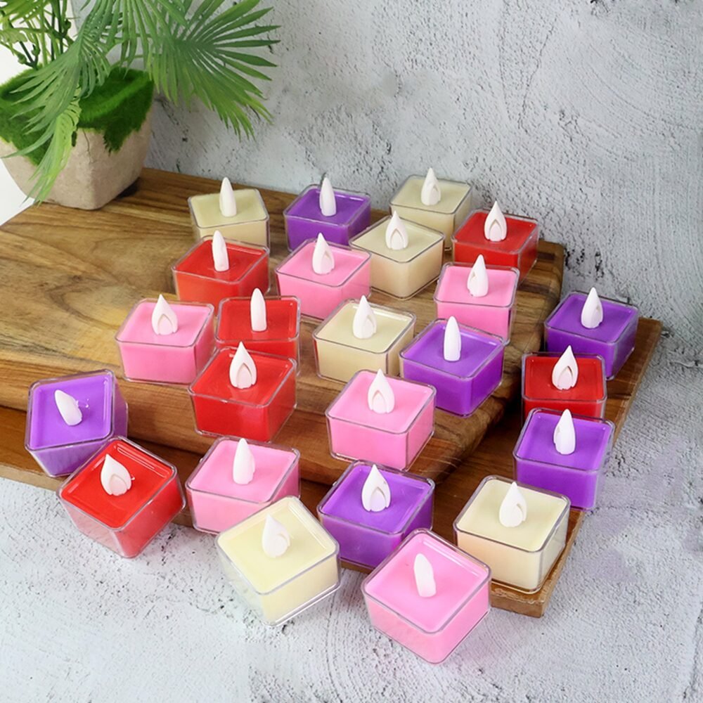 Led-Tealidht-Candle-06.jpg LED Tealight Candles – Set of 24 Multi-Color Flameless Lights