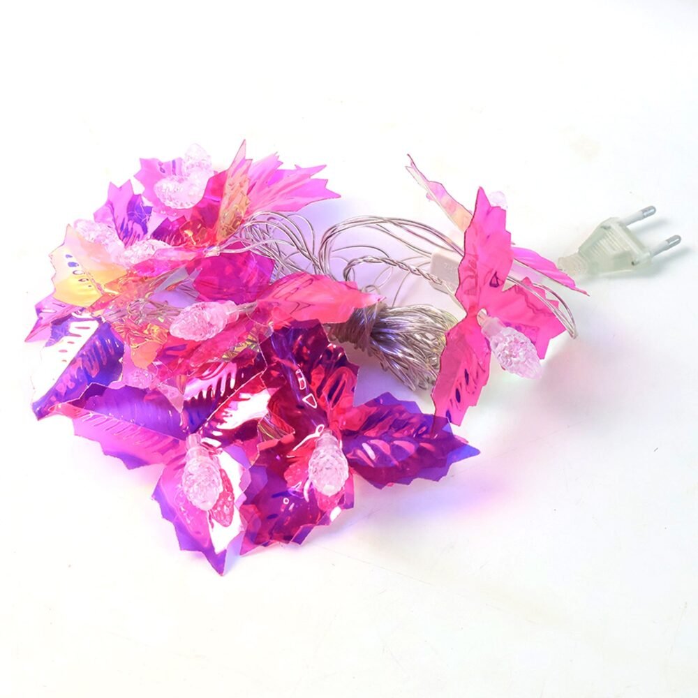 LED Leaf String Lights – 4 Meter Multicolor Decorative Lighting