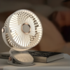 Portable Mini Fan – USB Rechargeable Clip-On Fan with Adjustable Speed