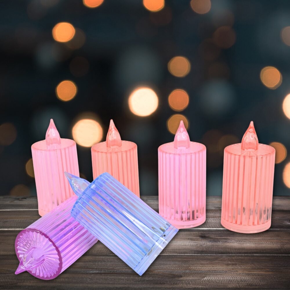 LED Flameless Candle Light Set – 6-Piece Decorative Ambient Lights