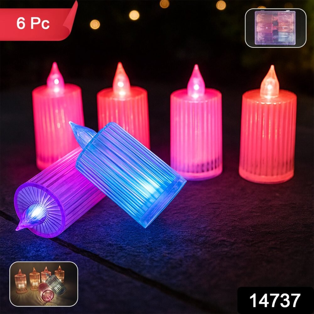 LED Flameless Candle Light Set – 6-Piece Decorative Ambient Lights