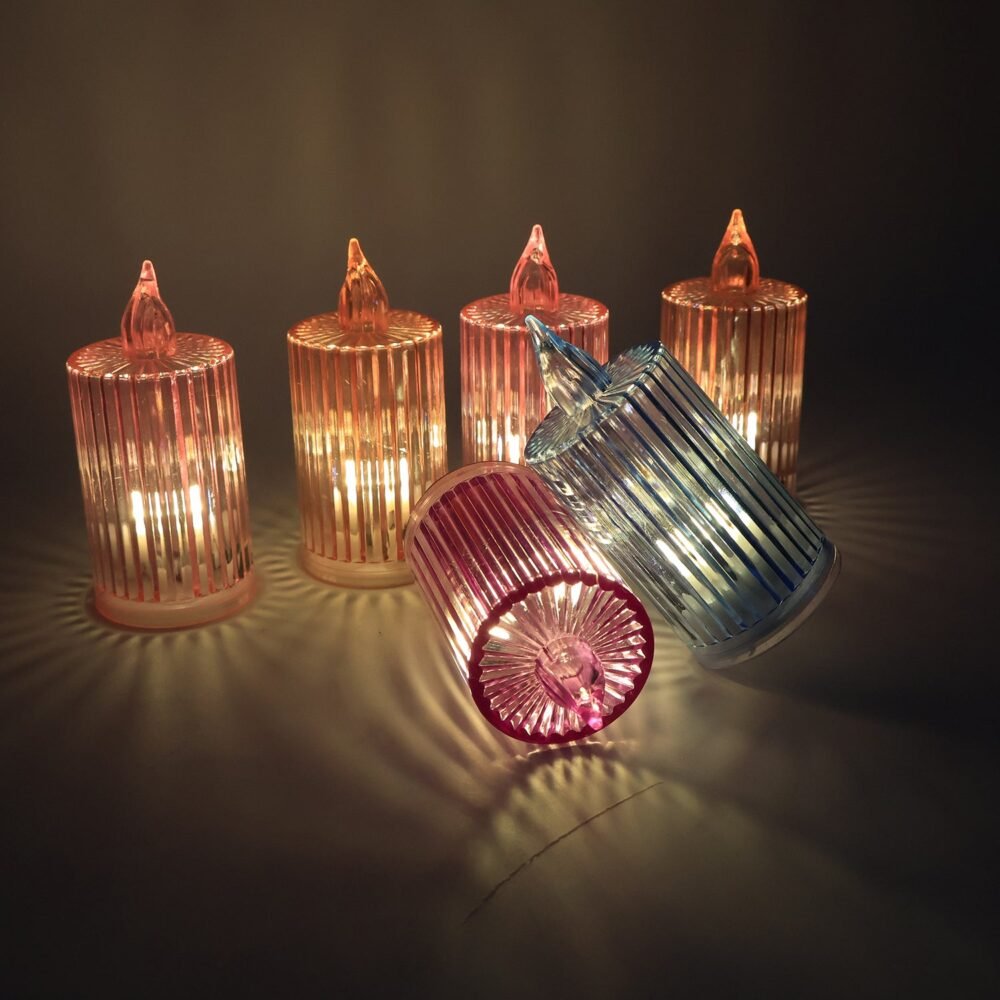 LED Flameless Candle Light Set – 6-Piece Decorative Ambient Lights