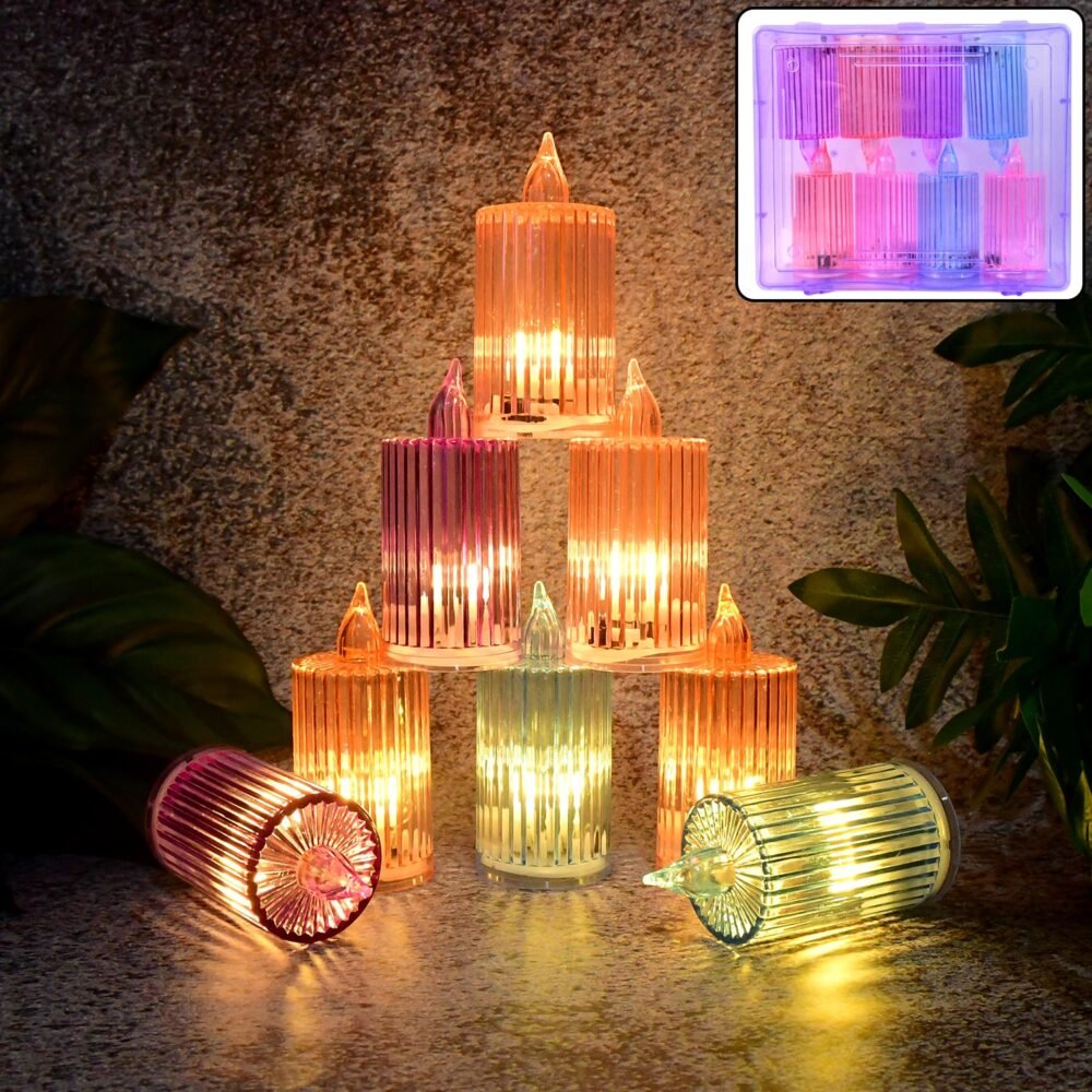 LED Candle Light Set – Flameless Decorative 8-Piece Set