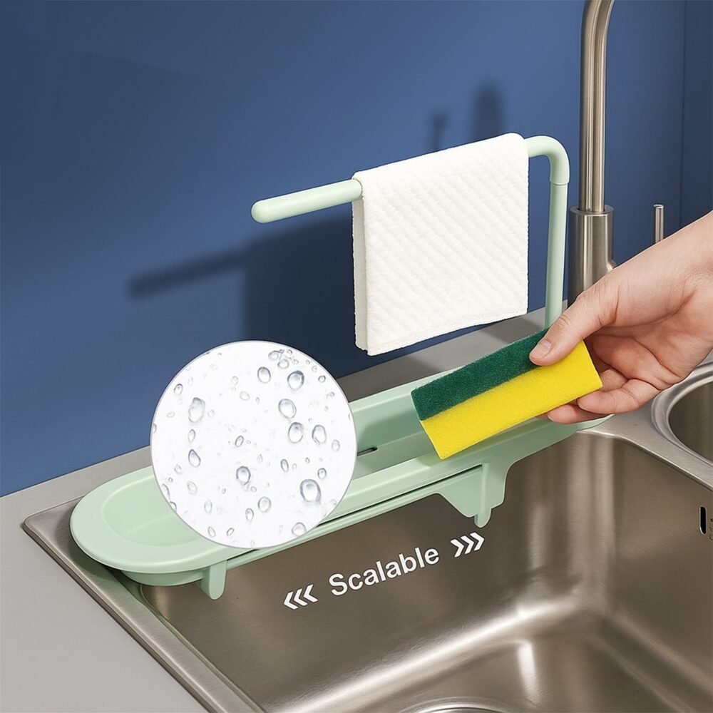 LongSinkShelf-03.jpg Telescopic Sink Storage Rack – Adjustable & Space-Saving