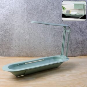 Telescopic Sink Storage Rack – Adjustable & Space-Saving