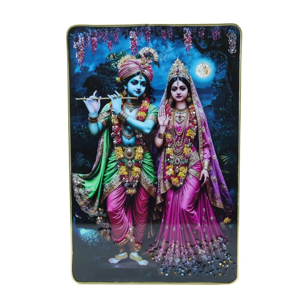 Radha Krishna Wall Frame – Divine Home Decor for Spiritual Spaces