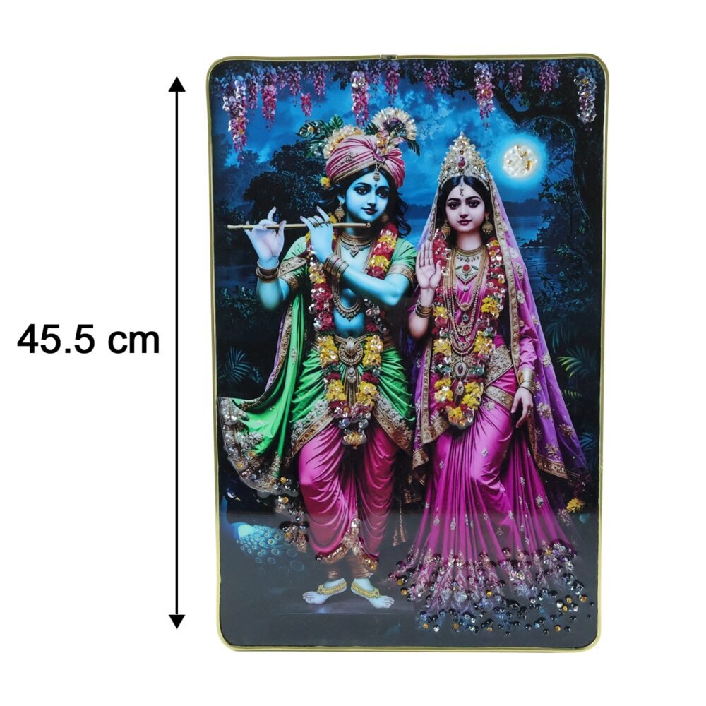 Radha Krishna Wall Frame – Divine Home Decor for Spiritual Spaces