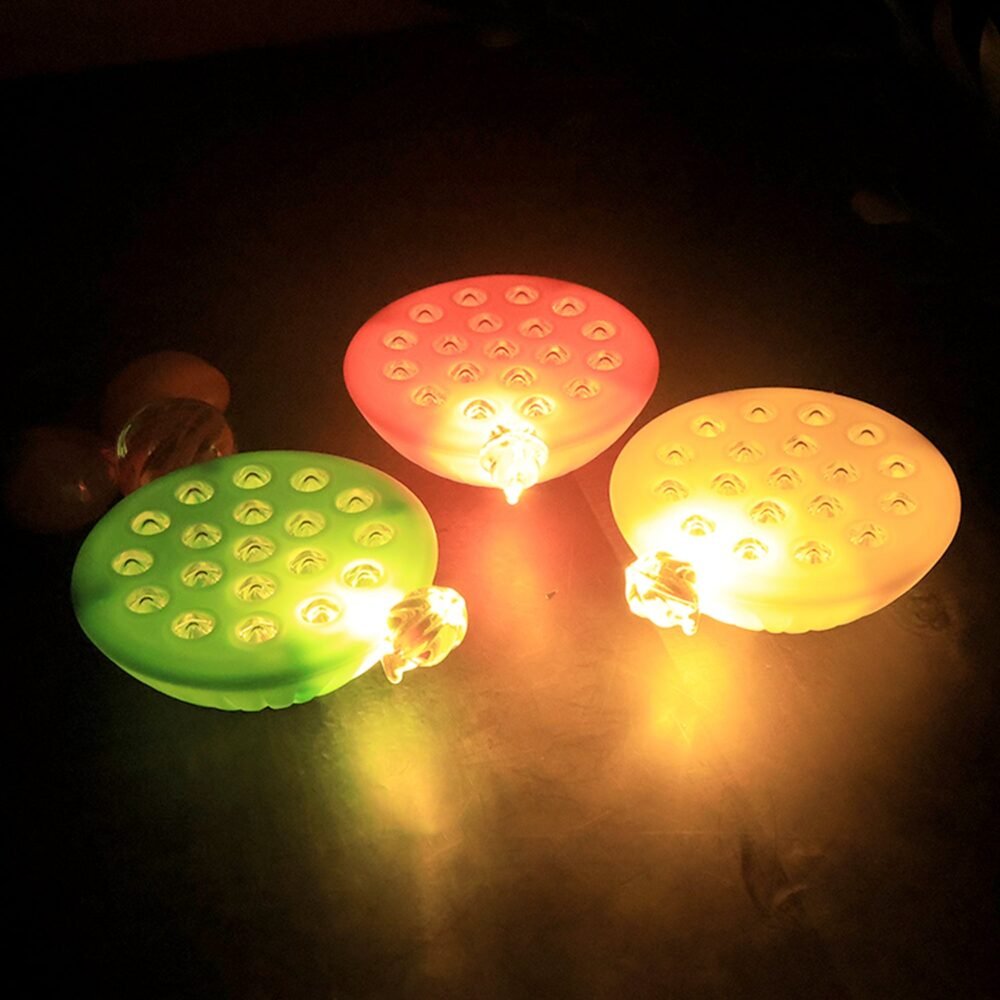 Lotus Canopy LED Decorative Lamps – Set of 12 Multicolor Flameless Lights