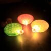 Lotus Canopy LED Decorative Lamps – Set of 12 Multicolor Flameless Lights