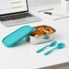 Stainless Steel Lunch Box Set – Leak-Resistant with Cutlery