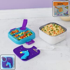 Lunchbox-WOSKU-01_5bbae4e5-5c5a-4cb1-b3ed-48f11eb8c0c1.jpg Kids Cartoon Lunch Box – Leak-Resistant Giraffe Print with Stainless Steel Tray