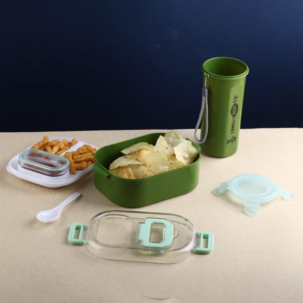 Lunchboxandbottlecombo-03.jpg Leakproof Lunch Box Set – BPA-Free with Tumbler & Cutlery