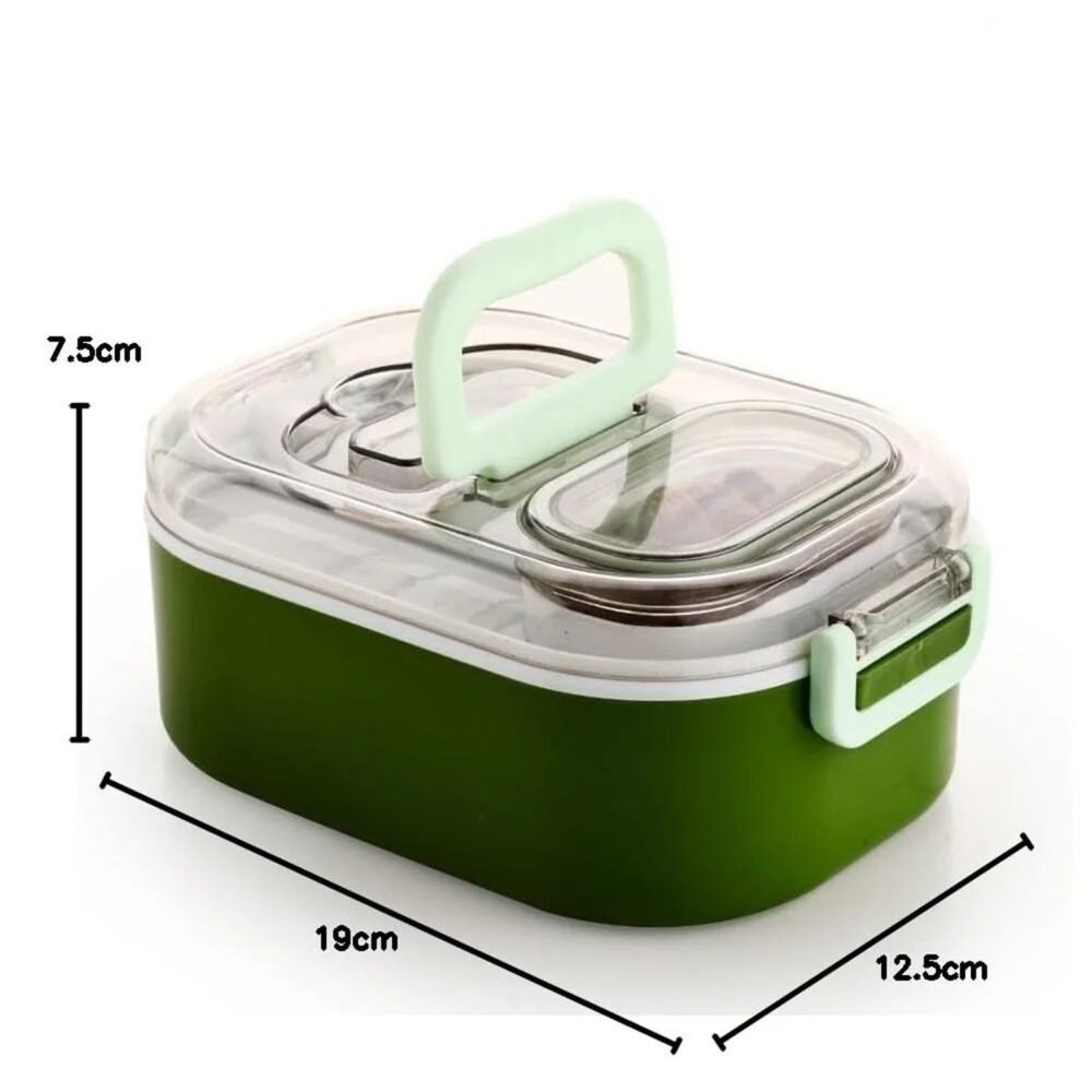 Lunchboxandbottlecombo-size.jpg Leakproof Lunch Box Set – BPA-Free with Tumbler & Cutlery