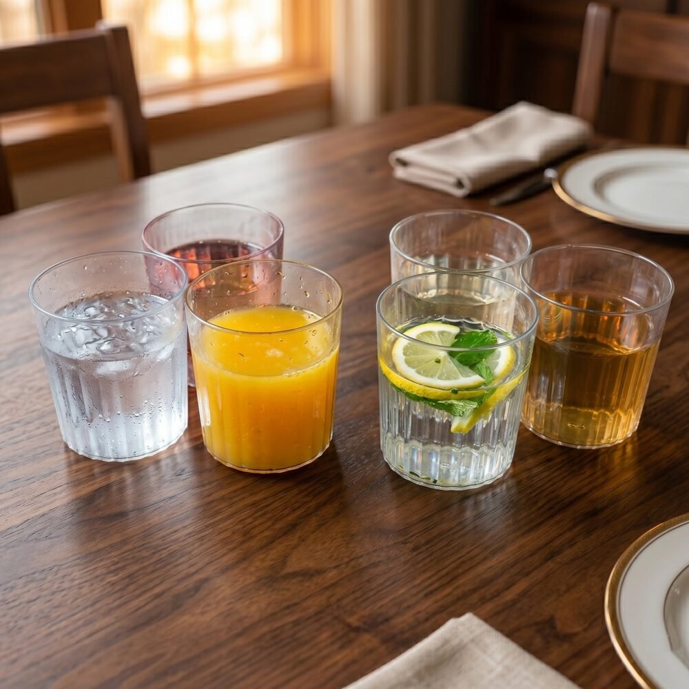 LuxuryGlasses-02.jpg Glass Drinking Set – Stylish & Durable 6-piece 300ml Glassware