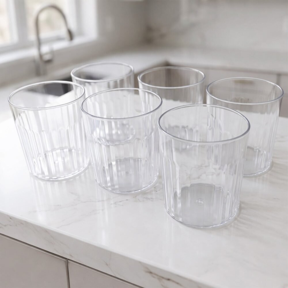LuxuryGlasses-06.jpg Glass Drinking Set – Stylish & Durable 6-piece 300ml Glassware