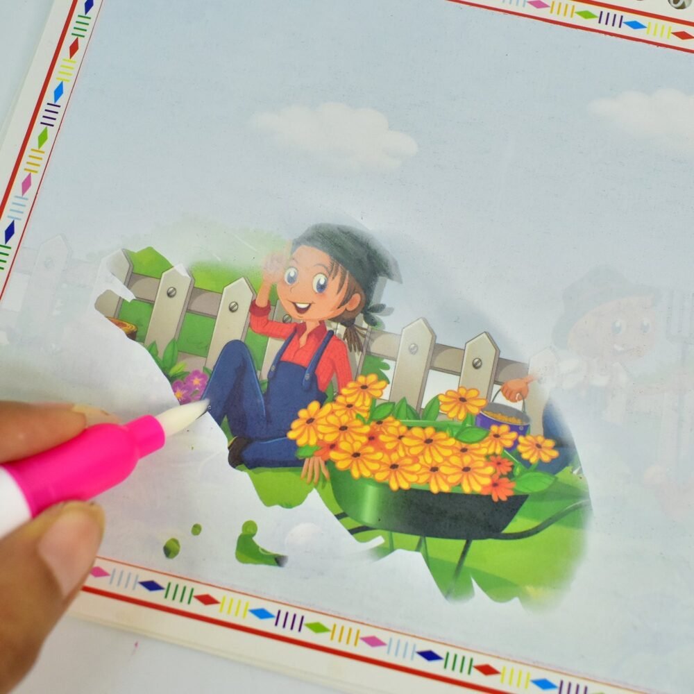 Magic Water Drawing Book – Reusable Mess-Free Kids Activity Set