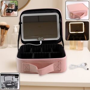 Makeup-Organizer-Box-01.jpg LED Light Makeup Organizer Box – USB Rechargeable & Portable