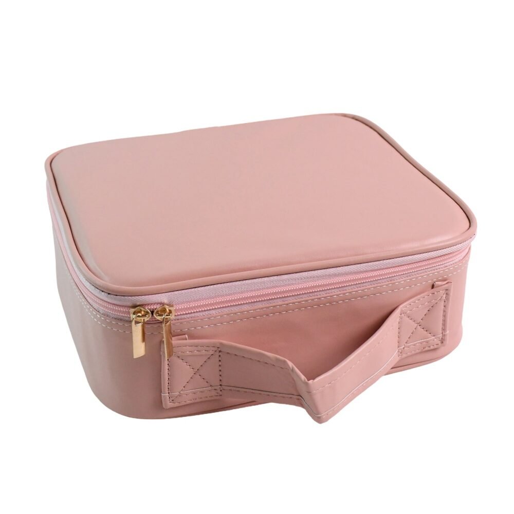 LED Light Makeup Organizer Box – USB Rechargeable & Portable