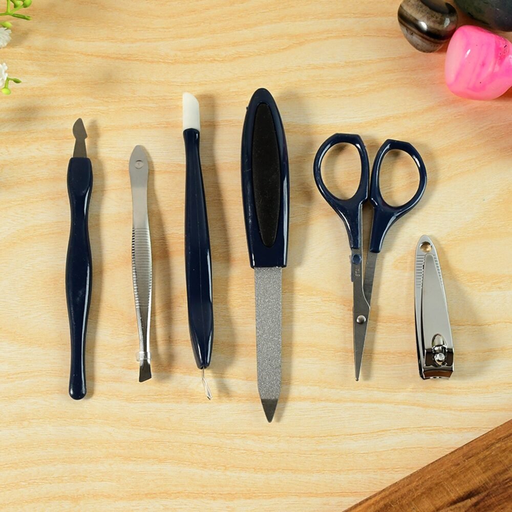 Manicure Pedicure Grooming Kit – 6 Powerful Nail Care Tools