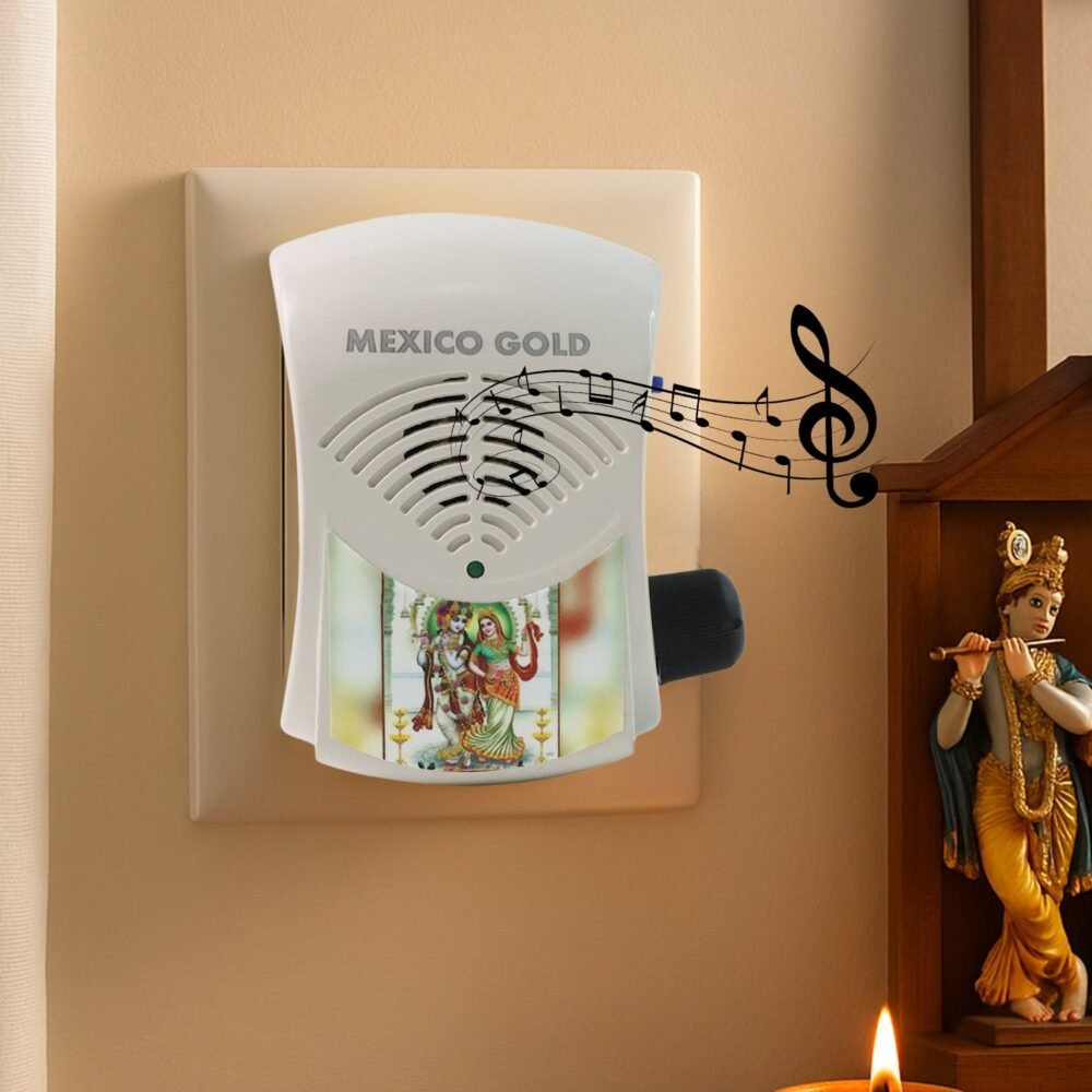 Electric Mantra Bell – Automatic Chanting with LED Light