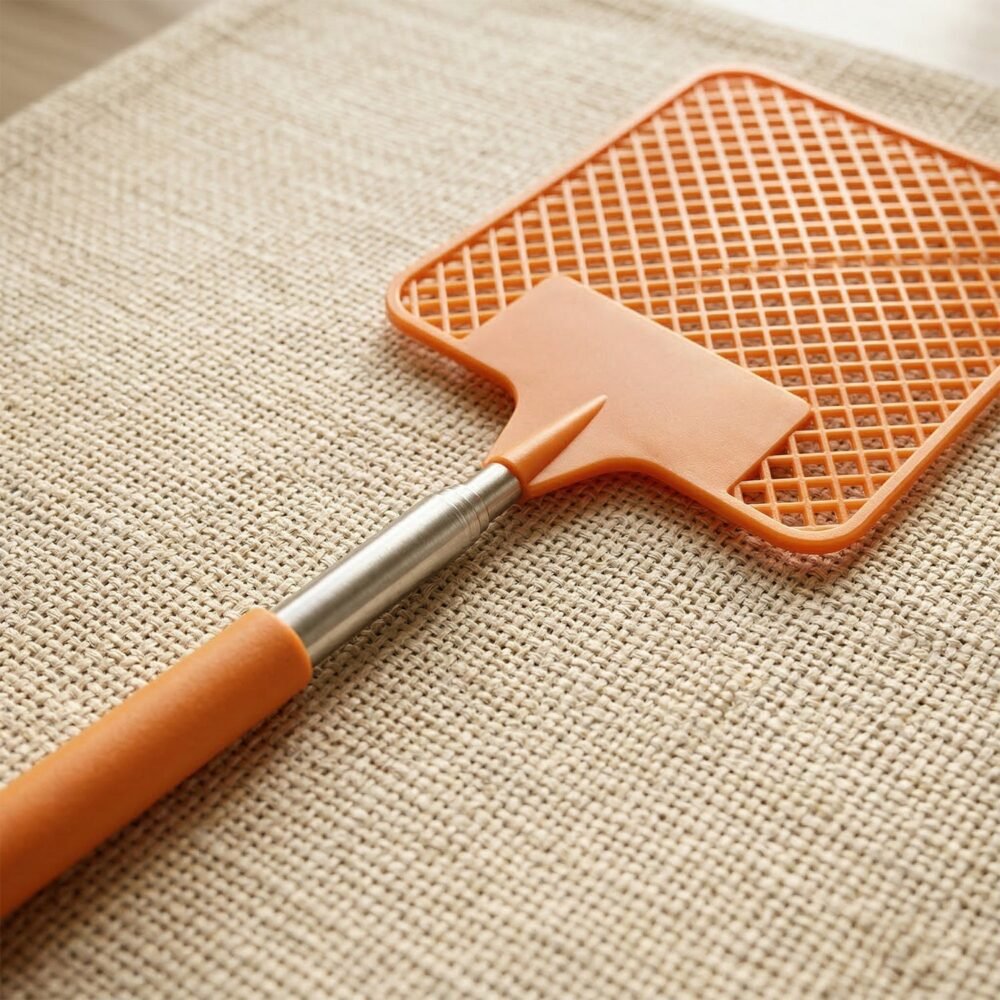 Manualtelescopicflyswatter08.jpg Plastic Fly Swatter – Long Reach Insect Control Tool for Home & Outdoors