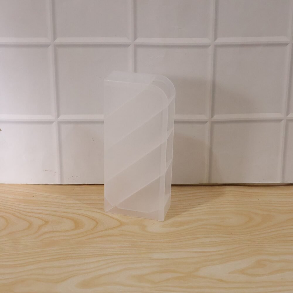 Desk Organizer – 4 Compartments in Clear Plastic for Office Supplies