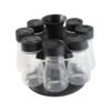 Revolving Plastic Spice Rack – 8 Jars with Rotating Stand