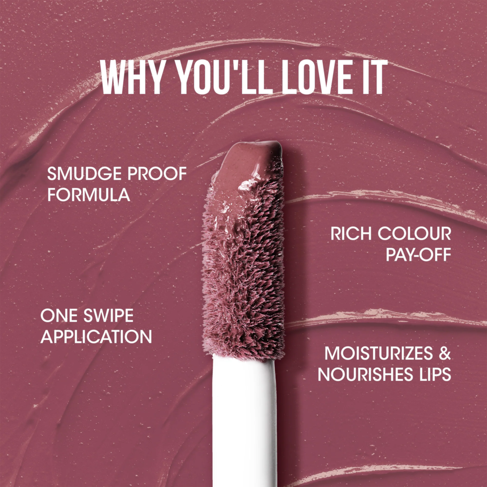 Mulberry Liquid Lipstick – Hydrating Long-Lasting Matte Finish