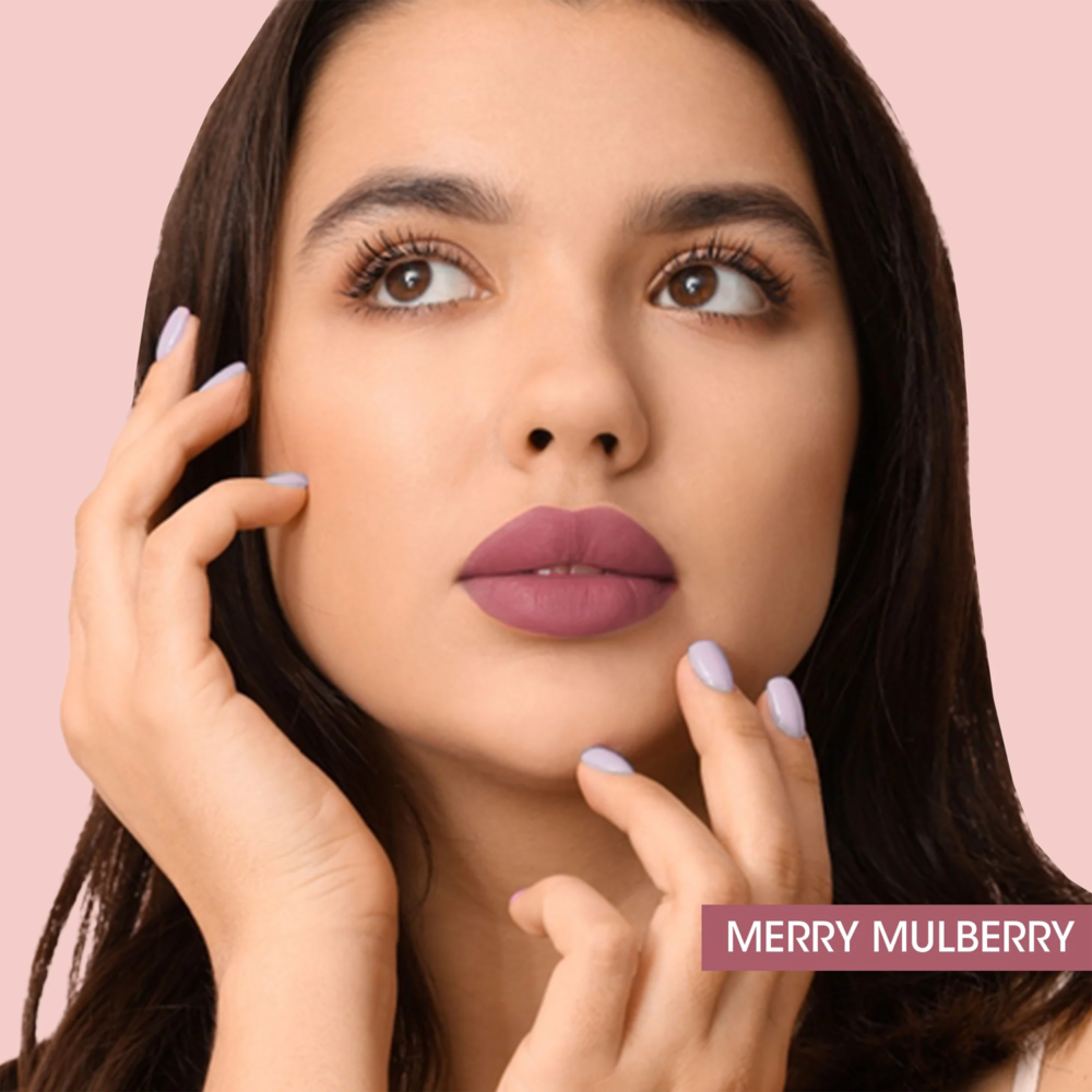 Mulberry Liquid Lipstick – Hydrating Long-Lasting Matte Finish