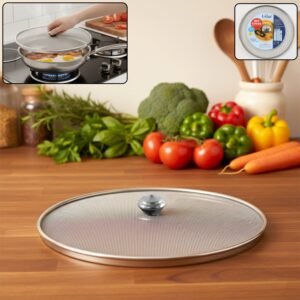 Mesh-Net-Cover-for-Cooking-01.jpg Food Net Cover Lid – 8 Inch Stainless Steel Splatter Guard