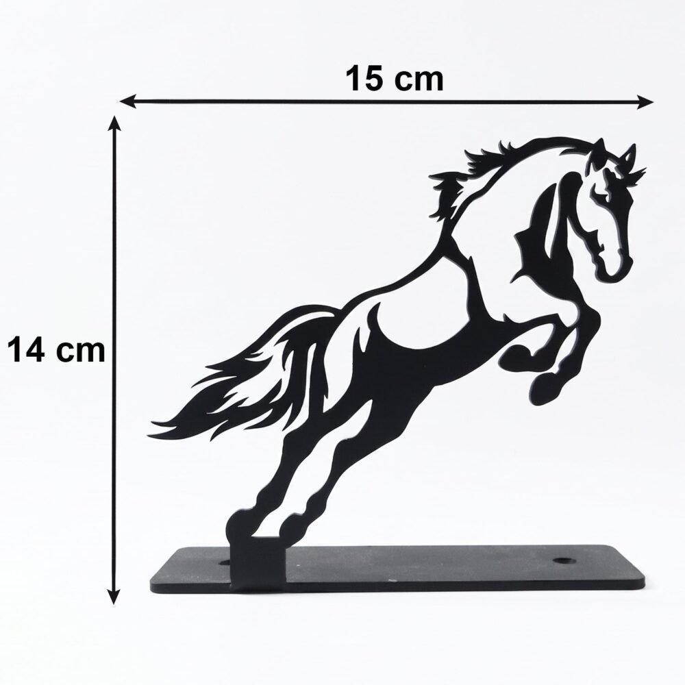 Metal Horse Sculpture – Modern Desk Decor for Sophistication
