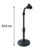 MicrophoneStand-size.jpg Adjustable 360° Rotating Phone Holder – Stable, Universal Fit for Desk