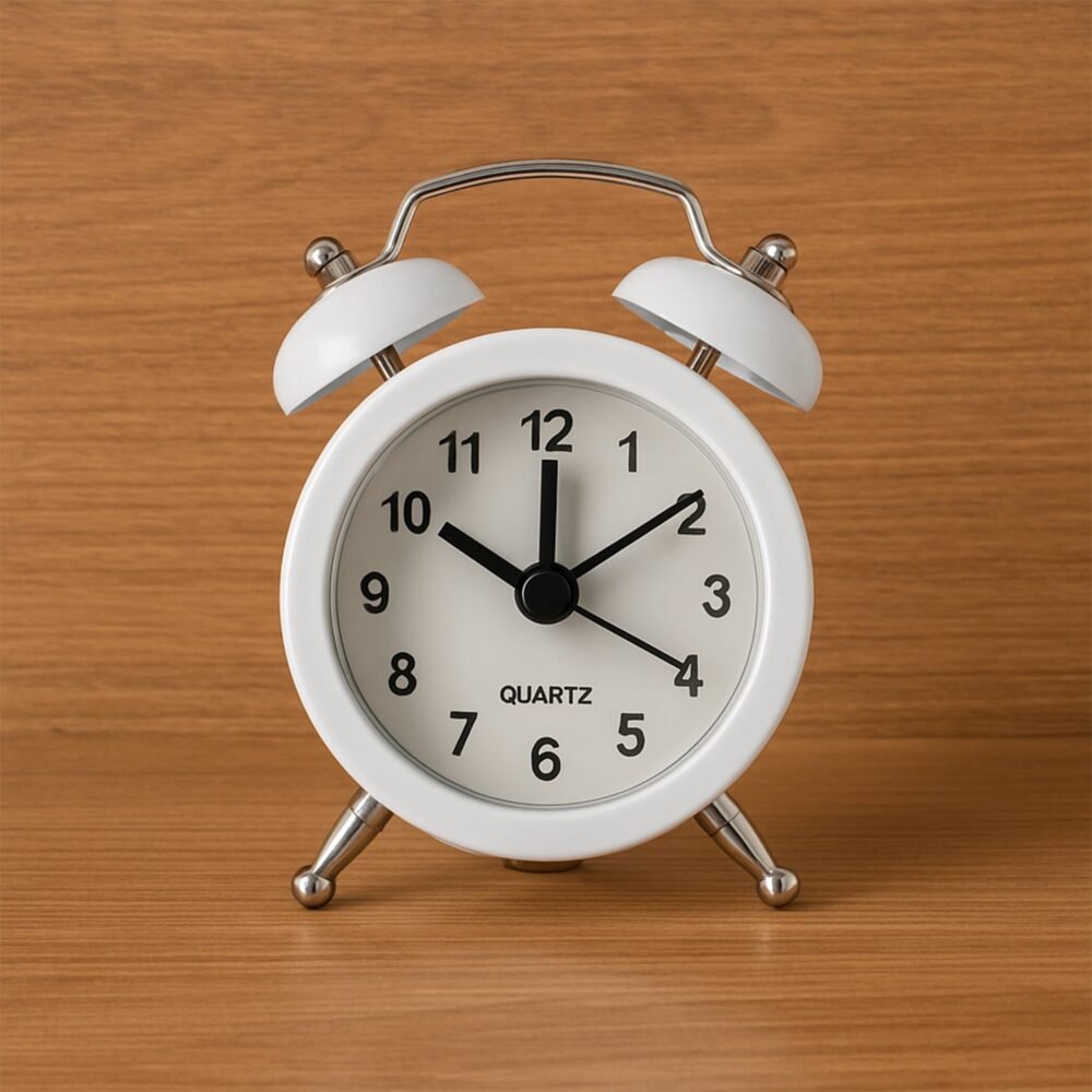 Mini-Alarm-Clock-07.jpg Twin-Bell Analog Alarm Clock – Loud Ringer & Vintage Design