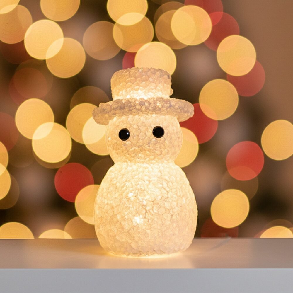 Snowman LED Night Lamp – Decorative Soft Ambient Glow