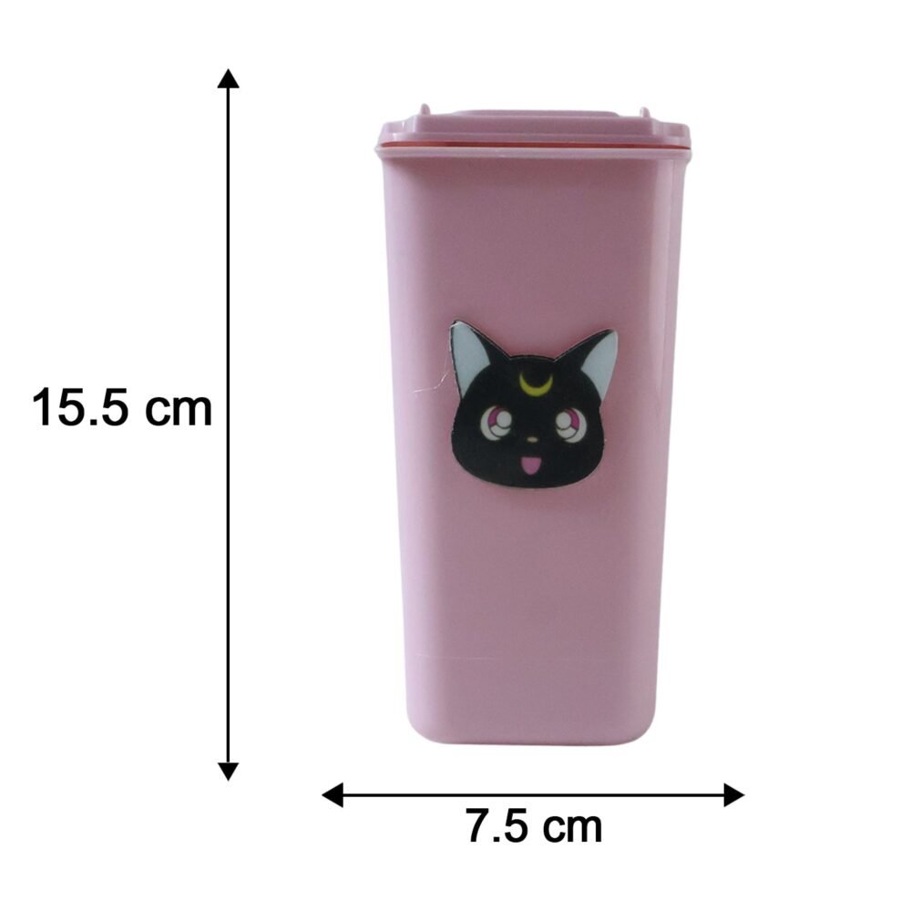 Mini Trash Can Pen Stand – Cute Desk Organizer with Lid