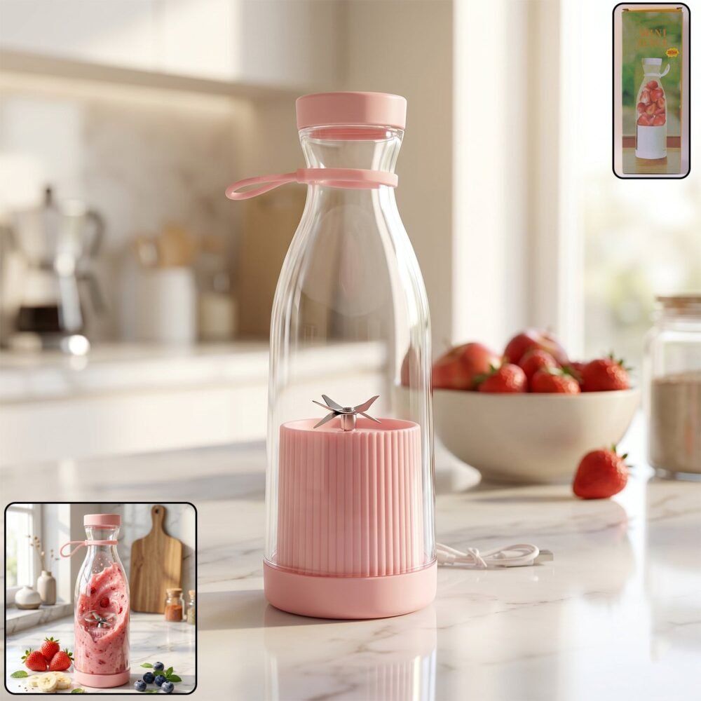 Portable Electric Juicer – Compact, USB Rechargeable & Easy to Use