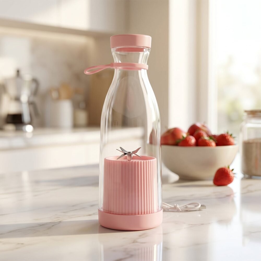 Portable Electric Juicer – Compact, USB Rechargeable & Easy to Use
