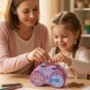 Bicycle Shape Piggy Bank – Colourful Kids’ Saving Toy with Lock