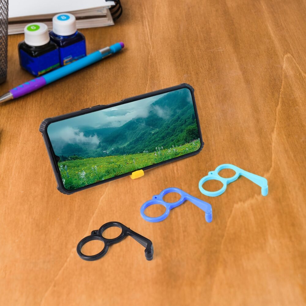 Hand Mobile Stand – Compact Plastic Phone Holder in Mix Colors