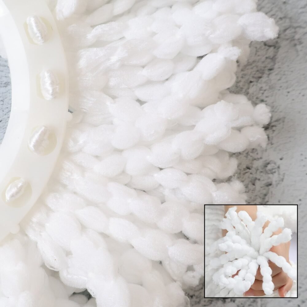 Microfiber Spin Mop Refill Head – 360° Rotating 5 Pack for Efficient Cleaning