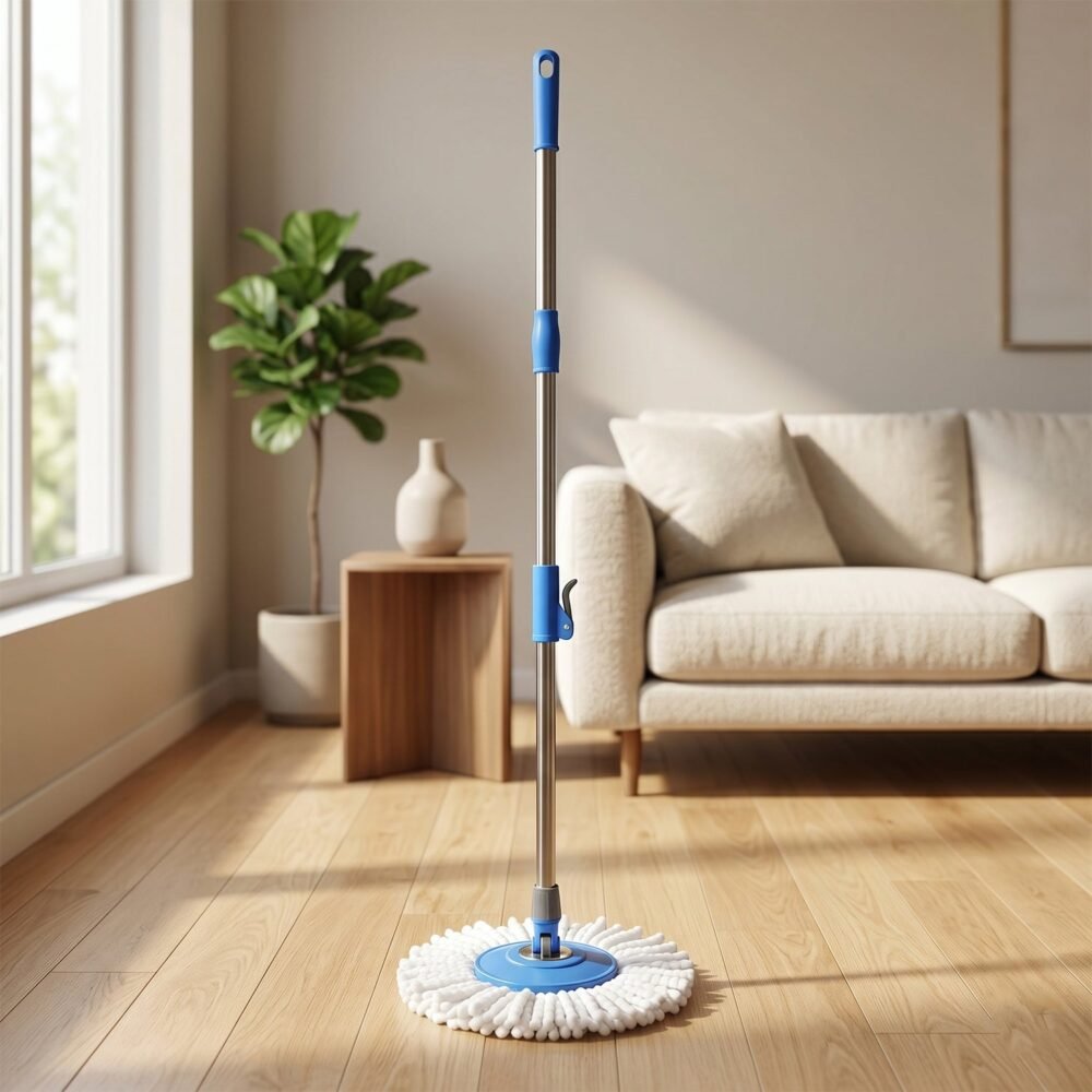 360° Rotate Spin Mop – Effortless Floor Cleaning with Stainless Steel Handle