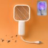 Electric Mosquito Swatter Racket – Rechargeable USB Bug Zapper